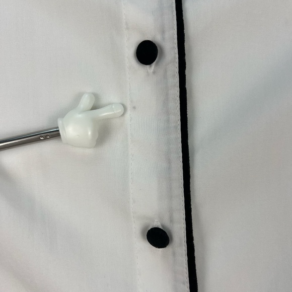 Karen Scott Christmas Holiday Vest Black Velvet Embroidered Blouse Top Women's M - Picture 16 of 16